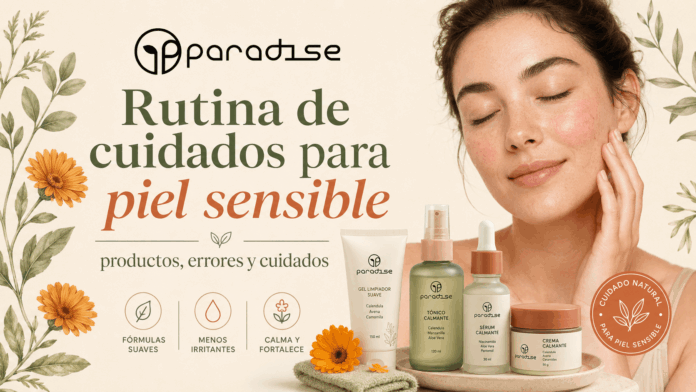 Rutinas de cuidados para piel sensible